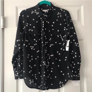Equipment Femme silk star print shirt